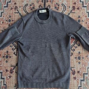 Buck Mason Washed Grey Crewneck Sweater